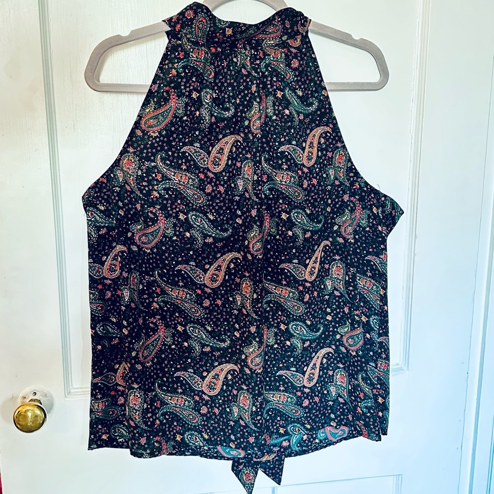 Paisley Halter Neck Top